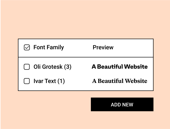 Custom fonts